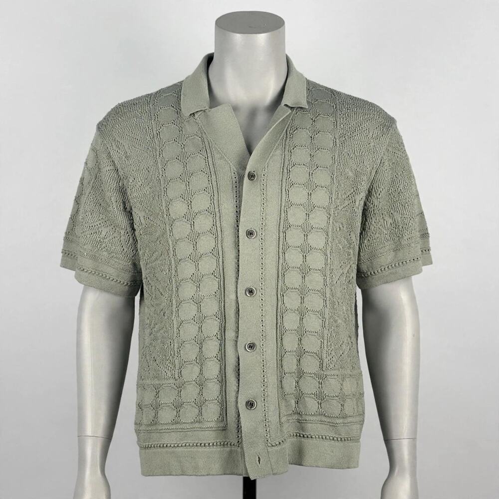Free planet mens green knit
